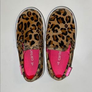 Carter’s Leopard Print Slip-On Shoes Toddler Sz 6